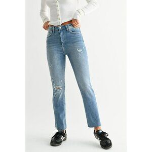 Just Black Denim Vintage Slim Straight Jeans Blue 27